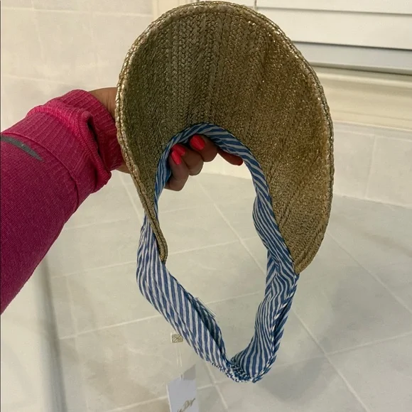Lilly Pulitzer Gold and Blue Women's Visor - Picture 7 of 9